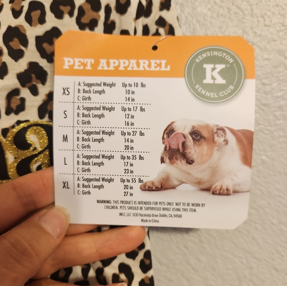 Drama Queen Outfit Dog size L cheetah print new - Picture 3 of 4